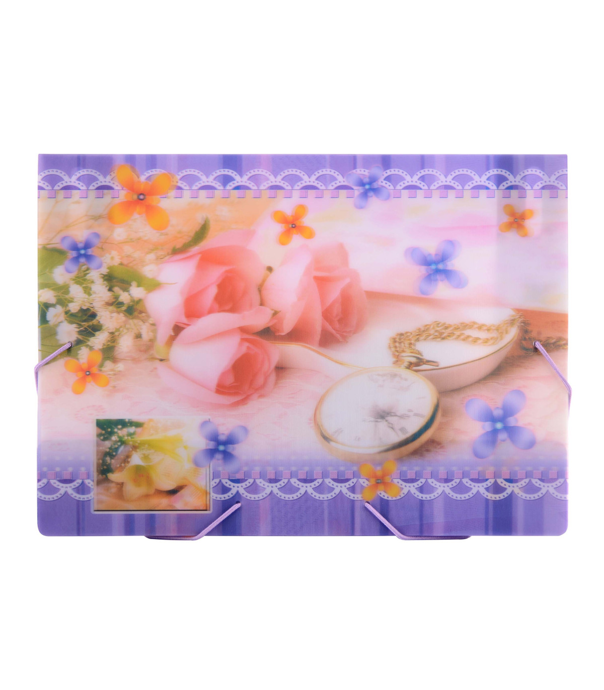 کیف مدارک کش دار طرح دار