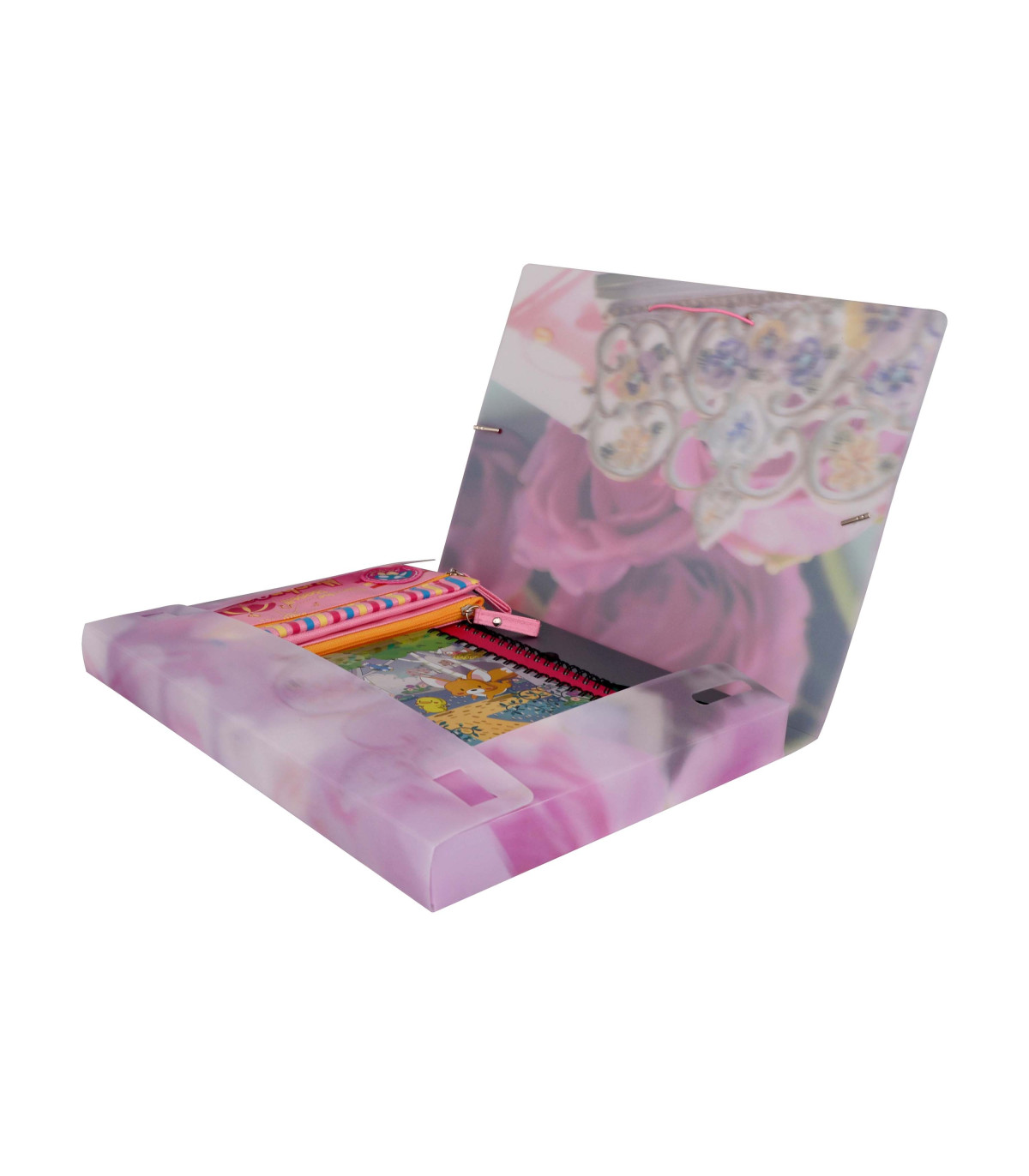 کیف مدارک کش دار طرح دار