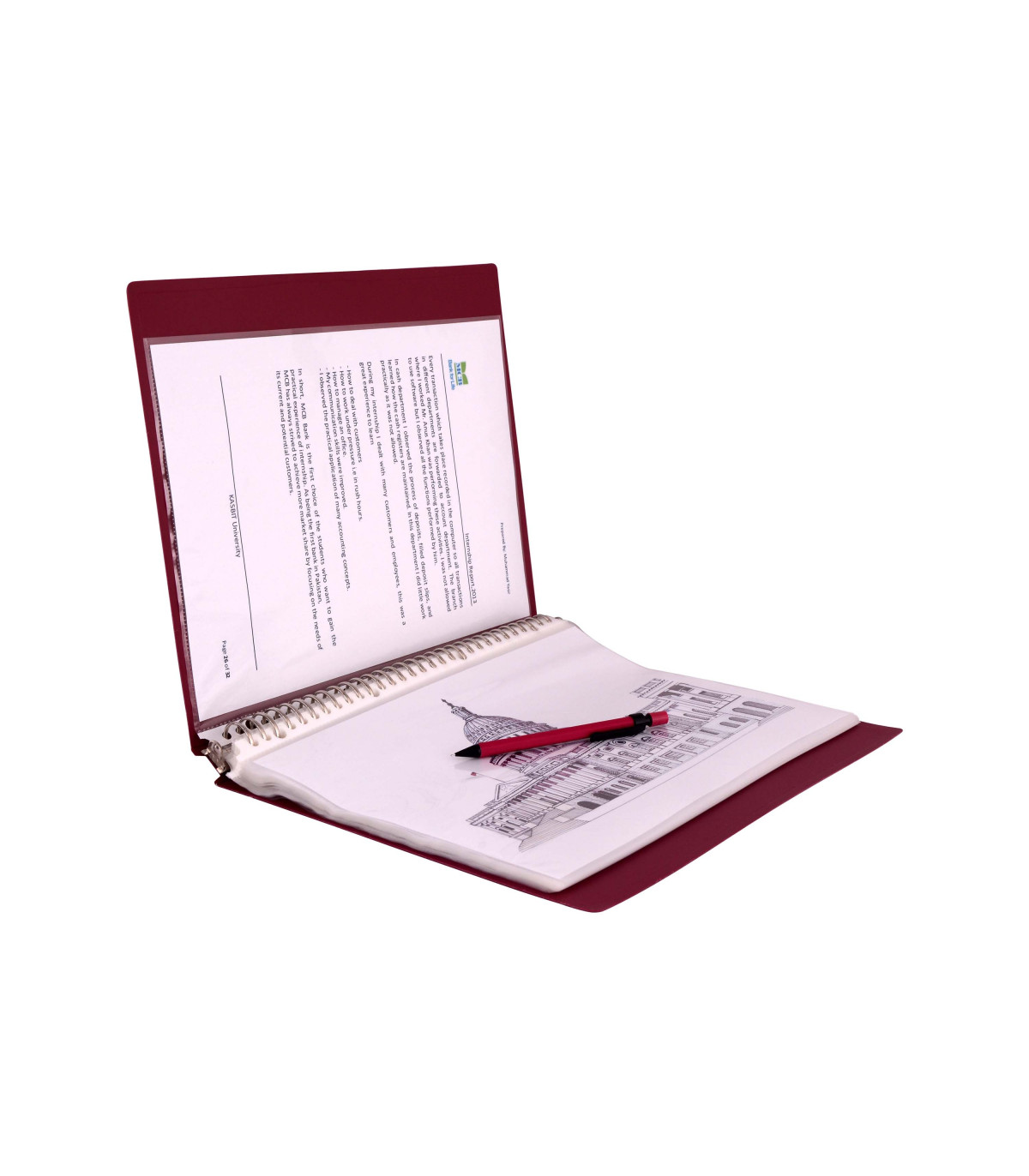 کلیر بوک 50 برگ قفل فلزی