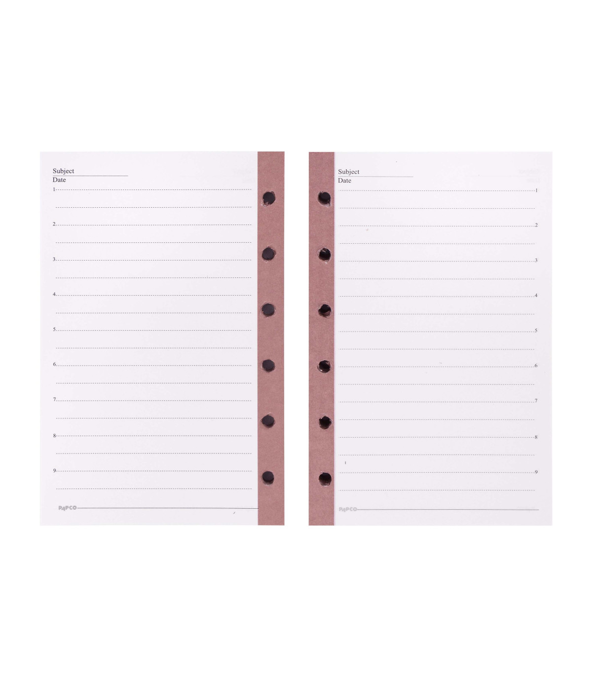 اوراق دفتر یادداشت قفل فلزی