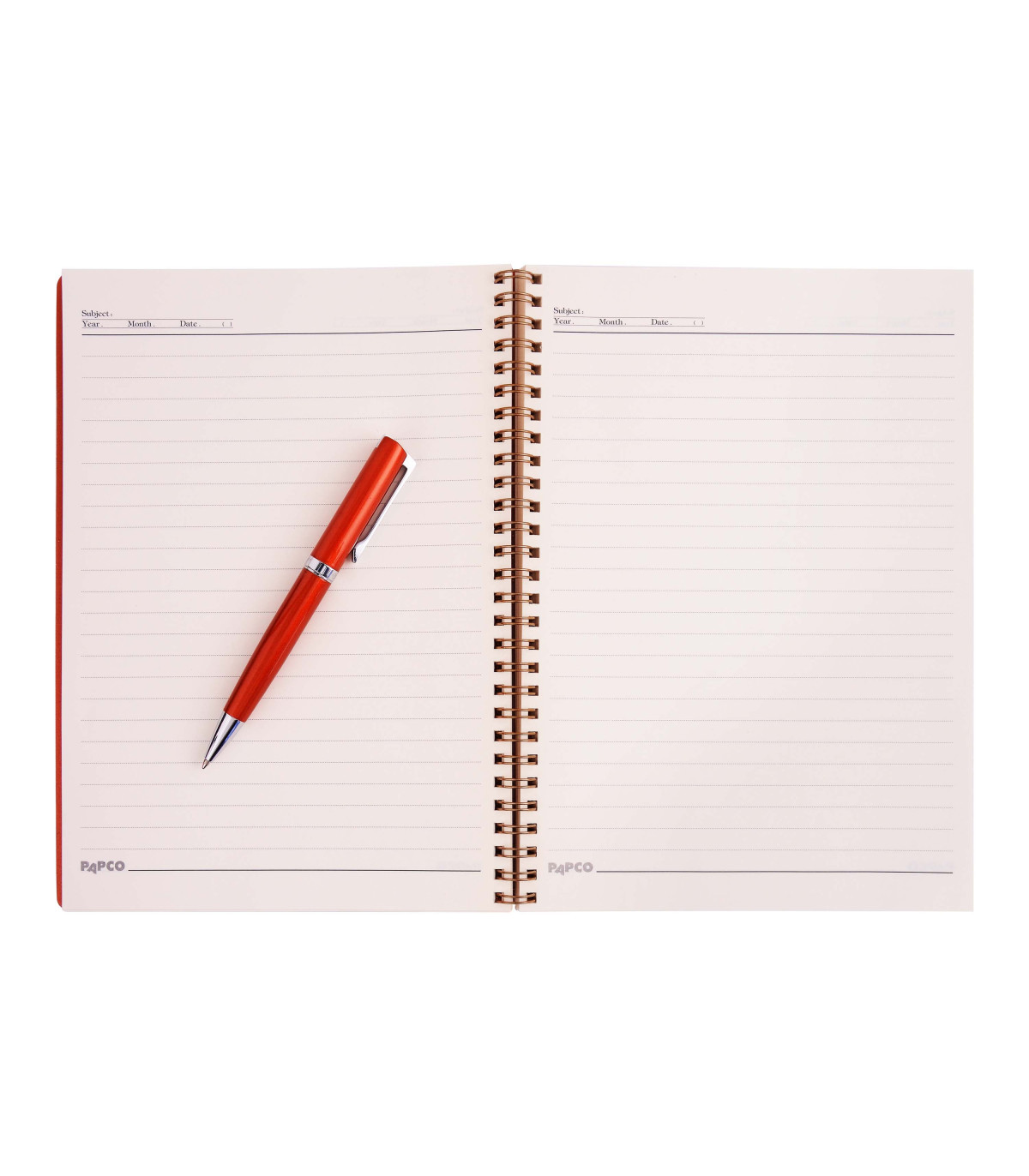 دفتر 100 برگ سیم طلایی مات