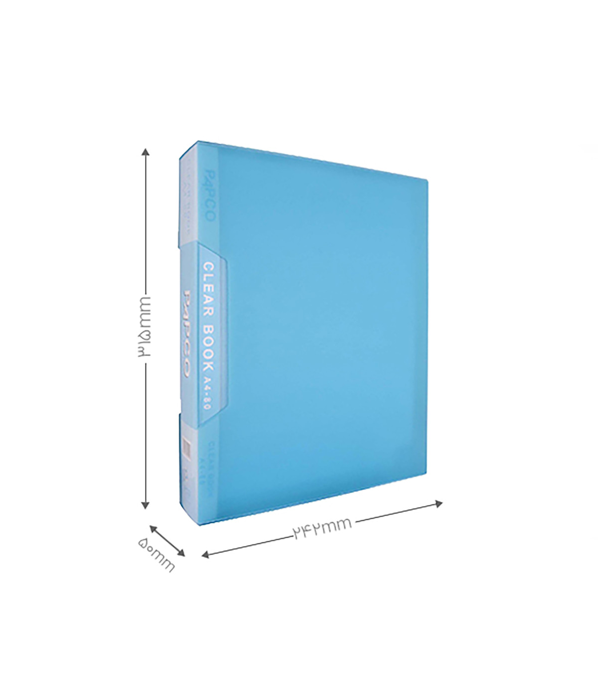 کلیر بوک 80 برگ قاب دار شفاف