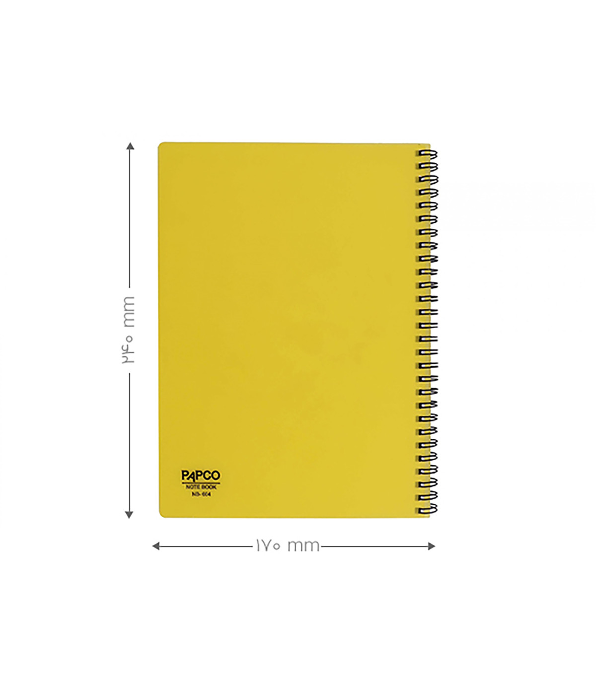 دفتر  انگلیسی 100 برگ شفاف