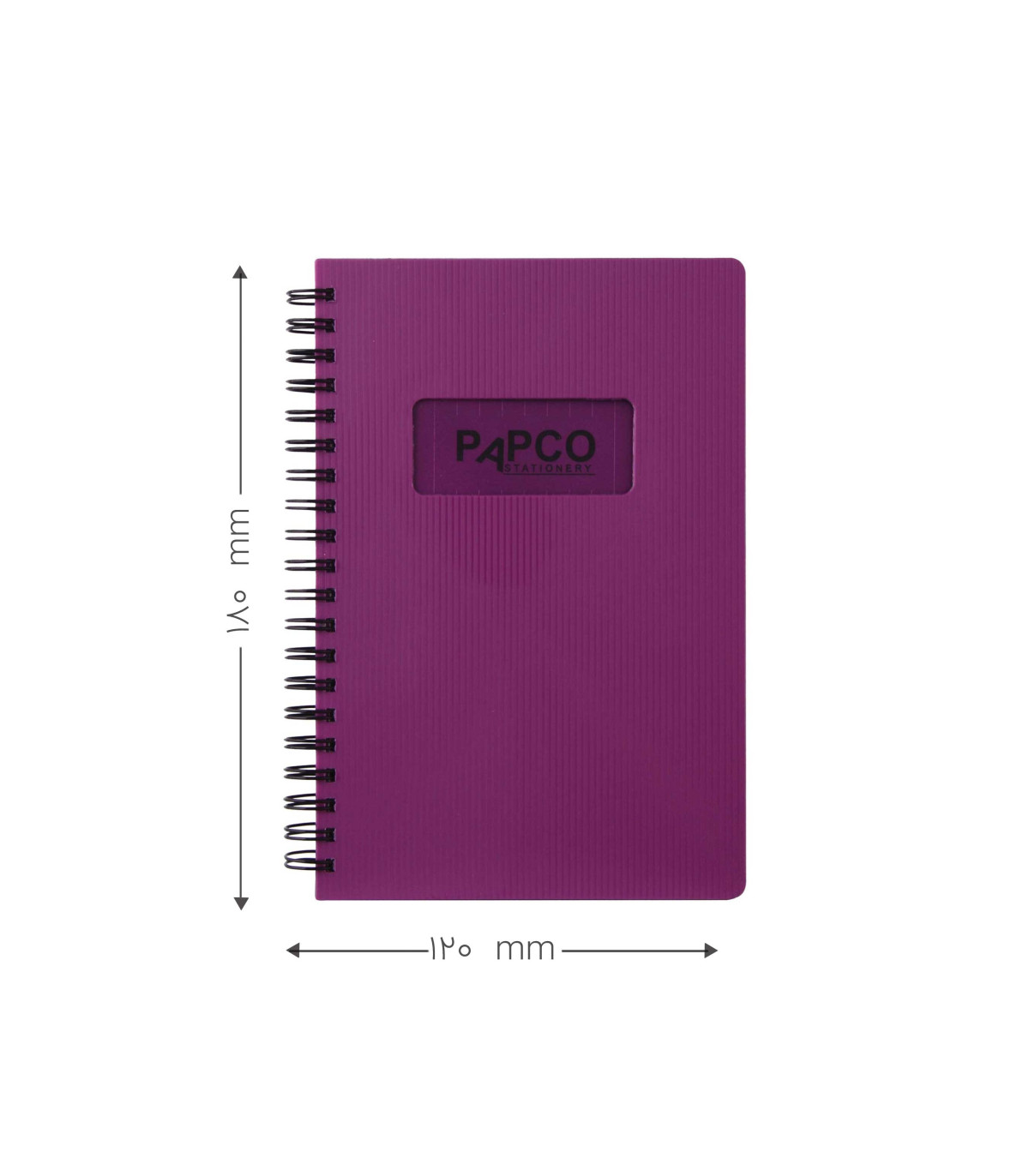 دفتر یادداشت دو خط متالیک 100 برگ