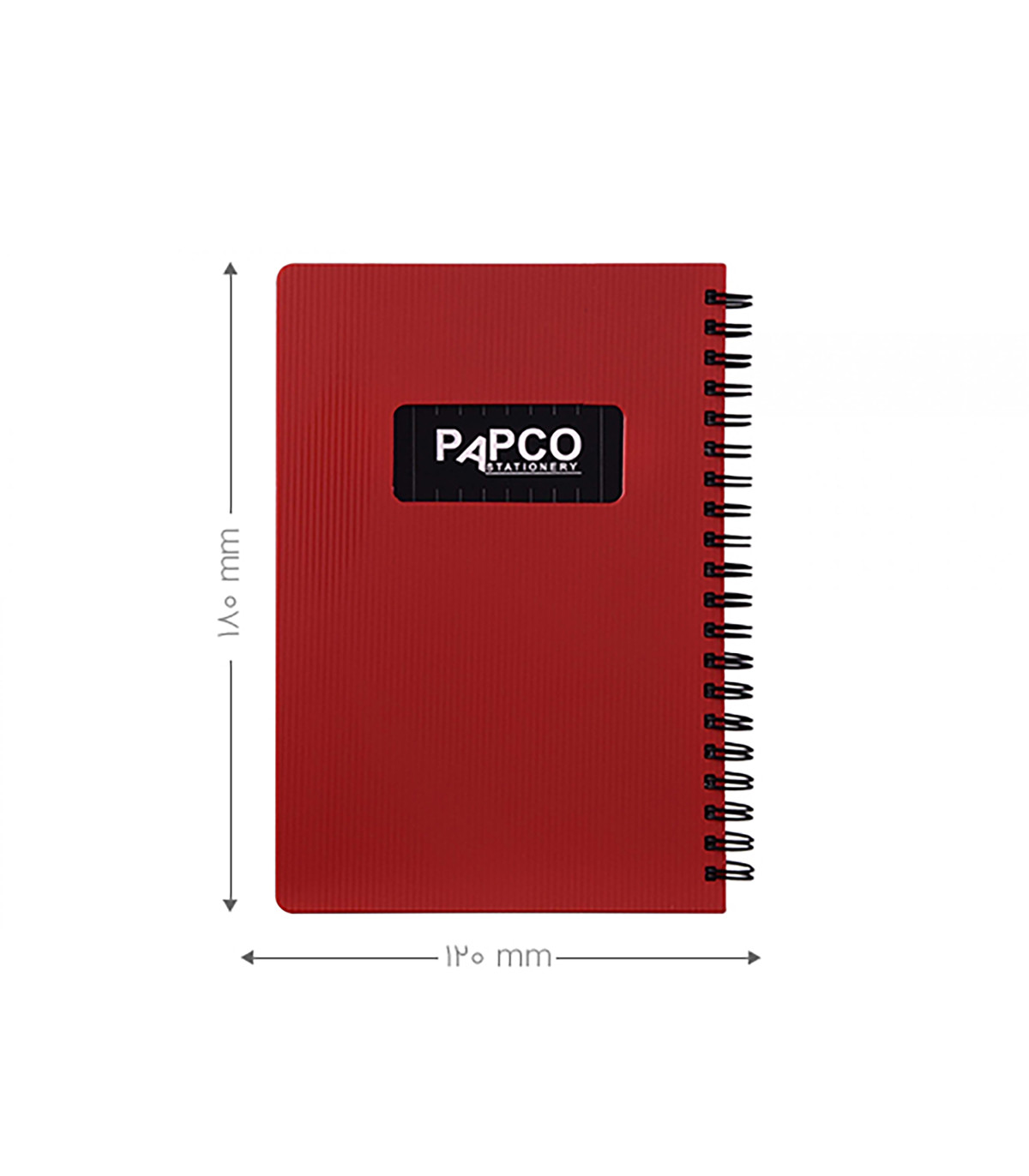 دفتر یادداشت یک خط متالیک 100 برگ