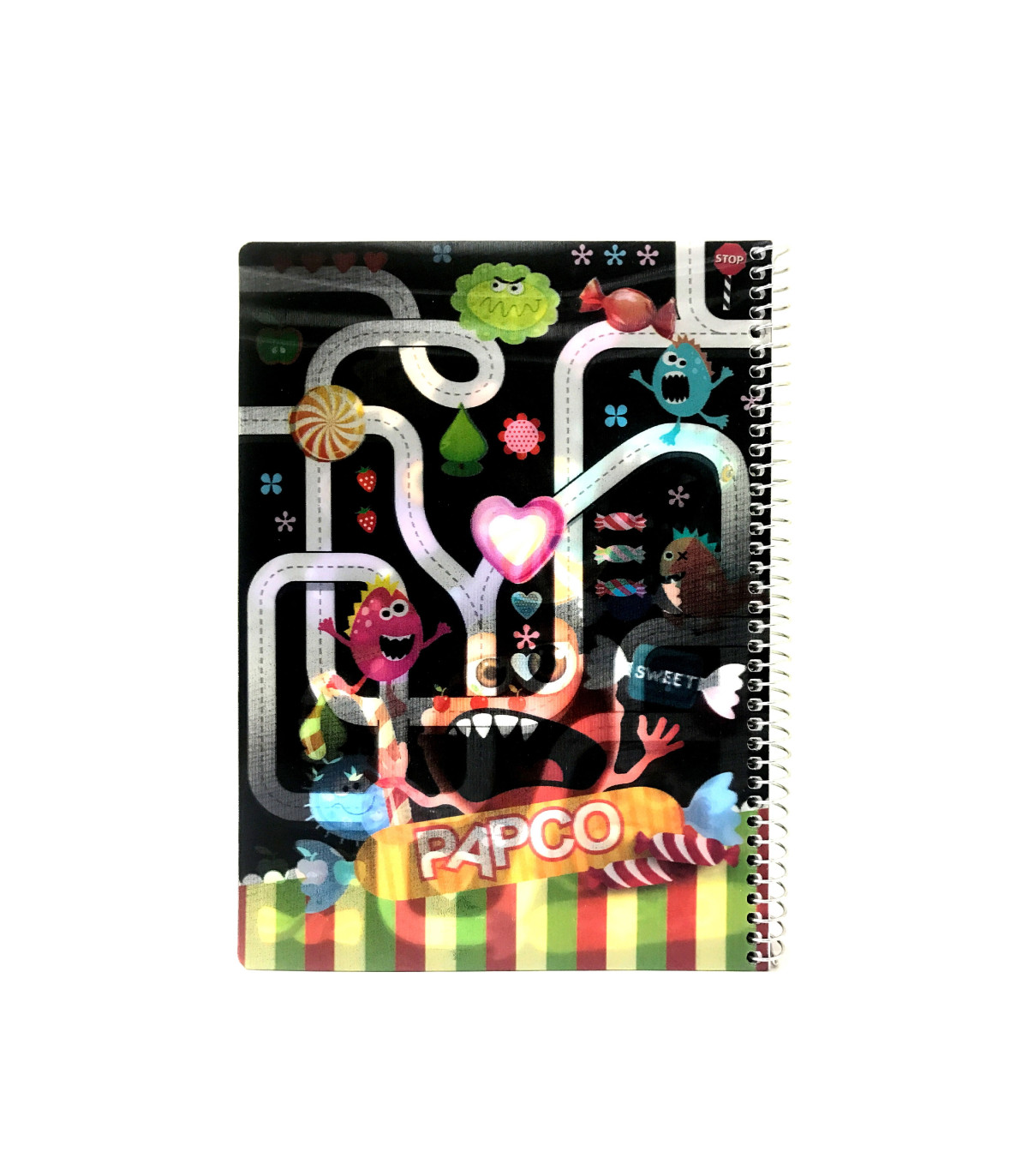 دفتر 100 برگ سه بعدی فنر گرد