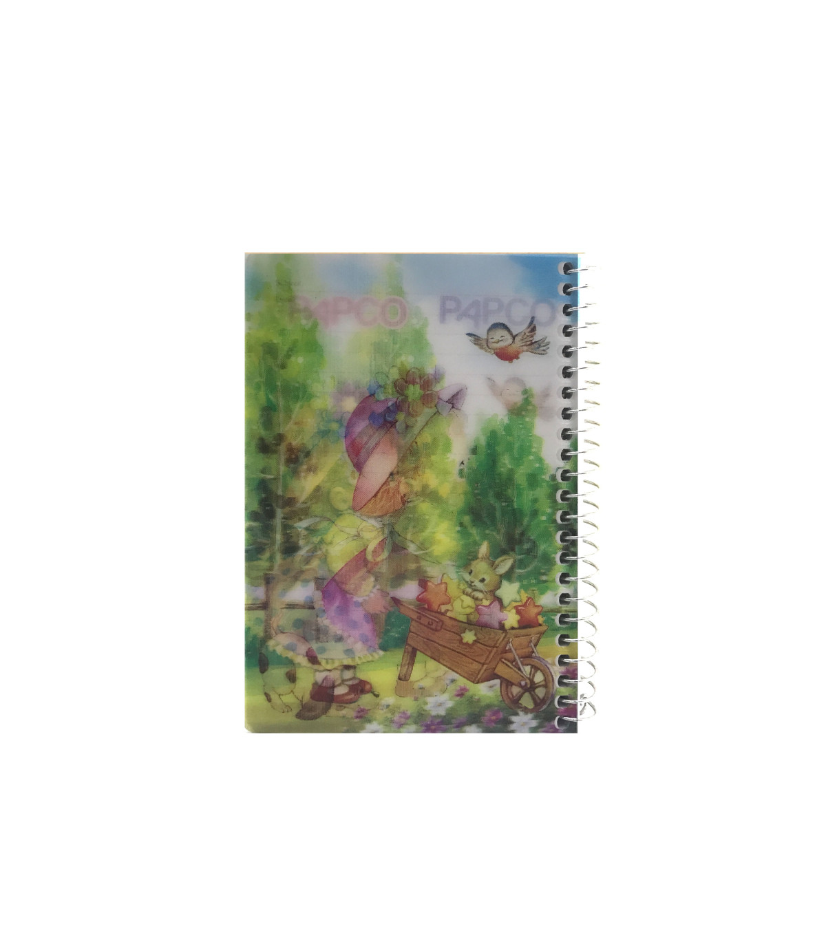 دفتر یادداشت 100 برگ سه بعدی فنر گرد