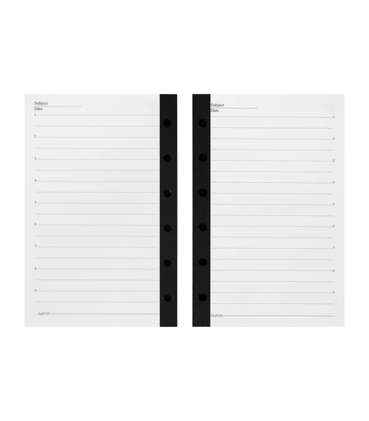 اوراق دفتر یادداشت قفل فلزی