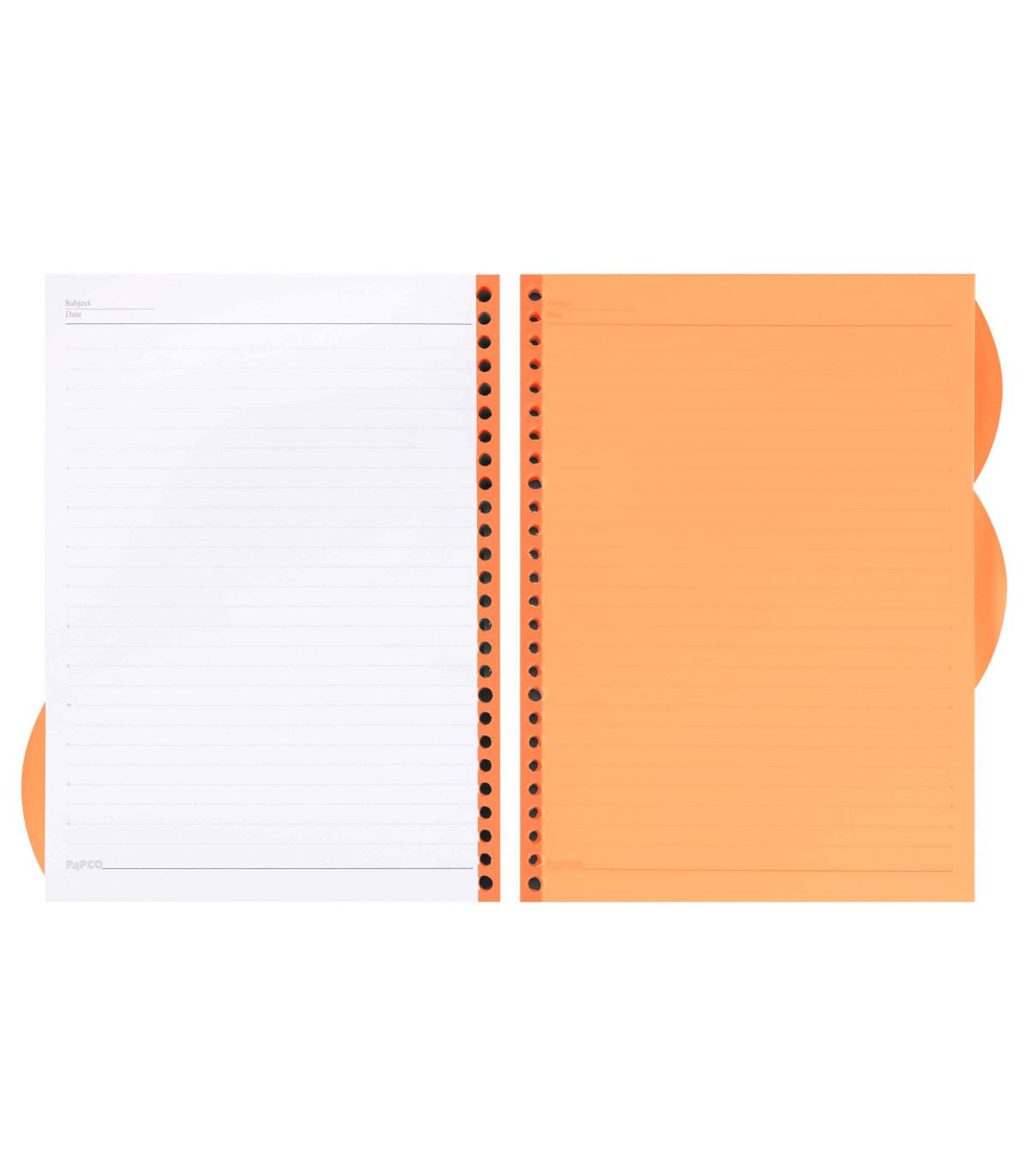 اوراق دفتر کلاسوری 200 برگ قفل فلزی