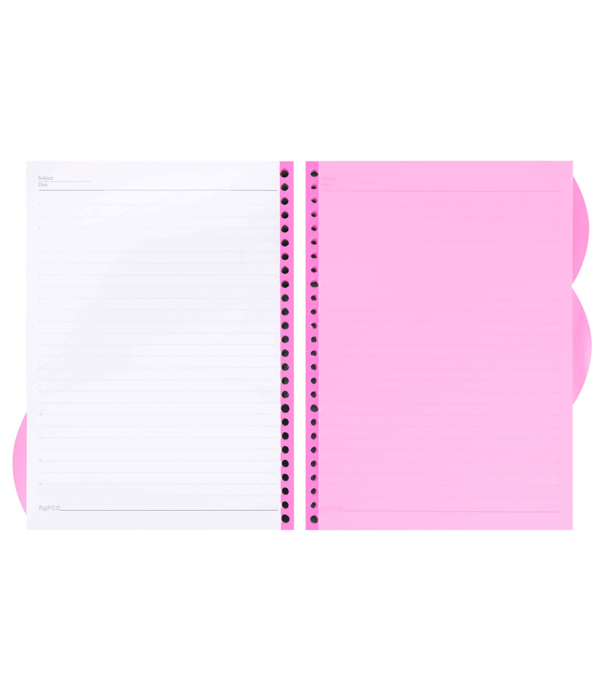 اوراق دفتر کلاسوری 200 برگ قفل فلزی