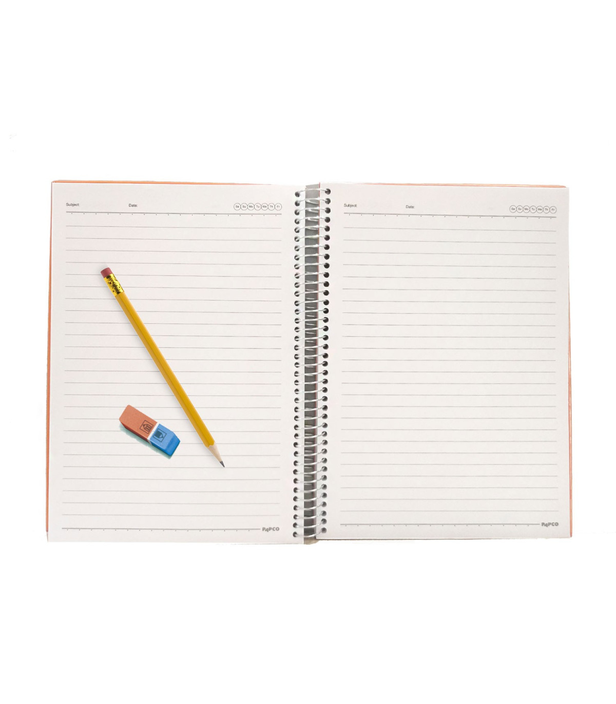 دفتر وزیری جلد سخت سیمی تک خط 100 برگ با کاغذ 80 گرمی