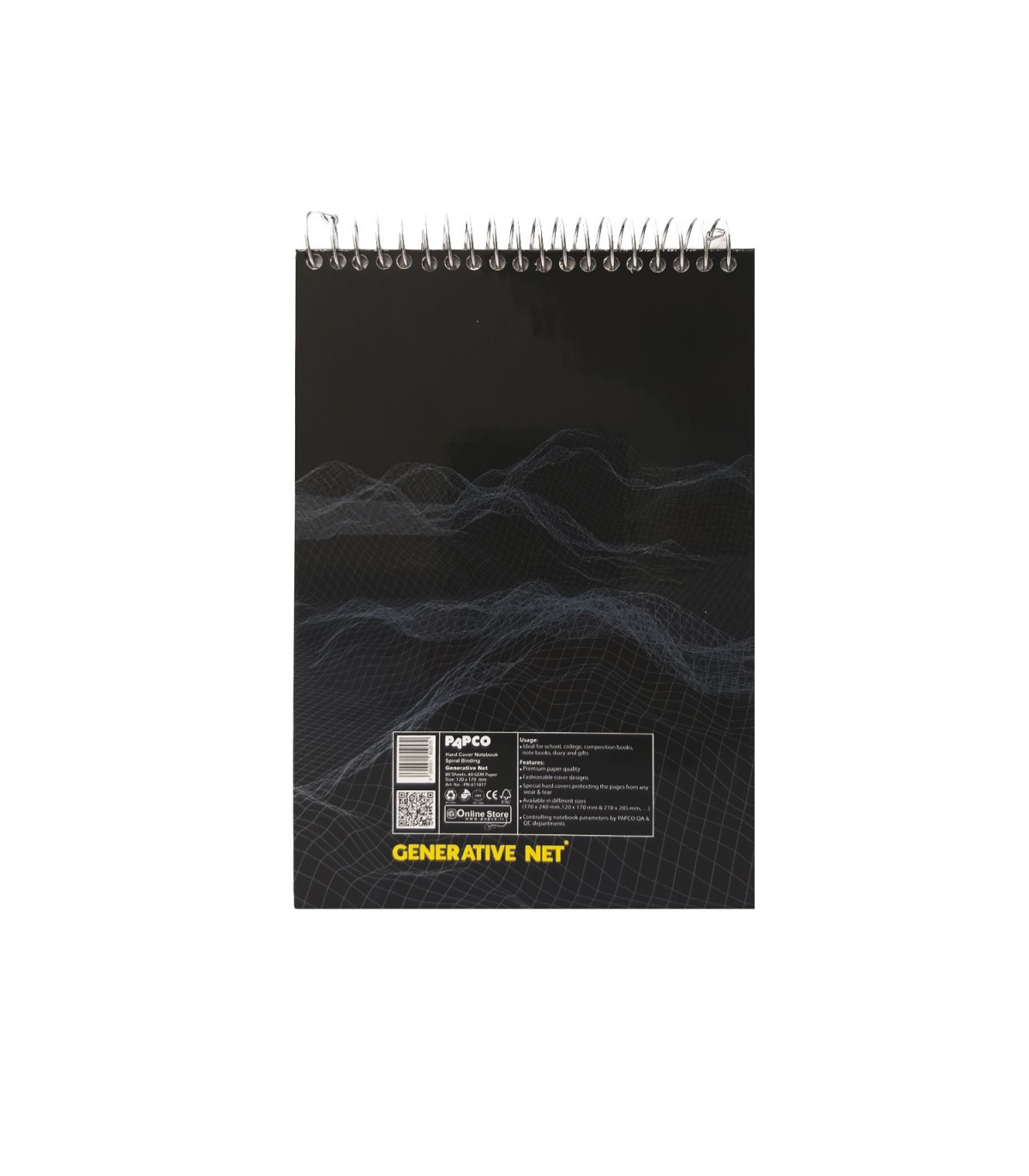 دفتر یادداشت جلد سخت 80 برگ