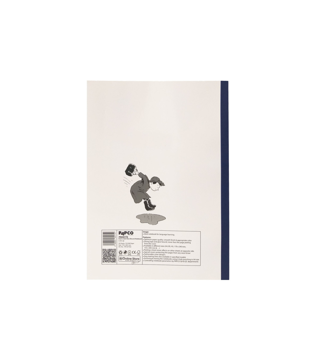 دفتر پرونت دو خط 50 برگ