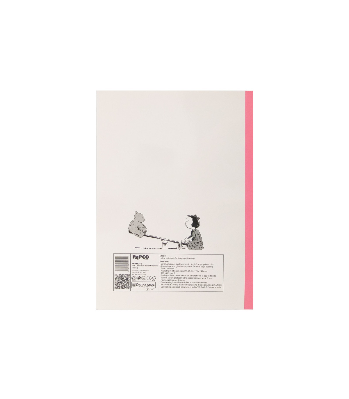 دفتر پرونت دو خط 50 برگ