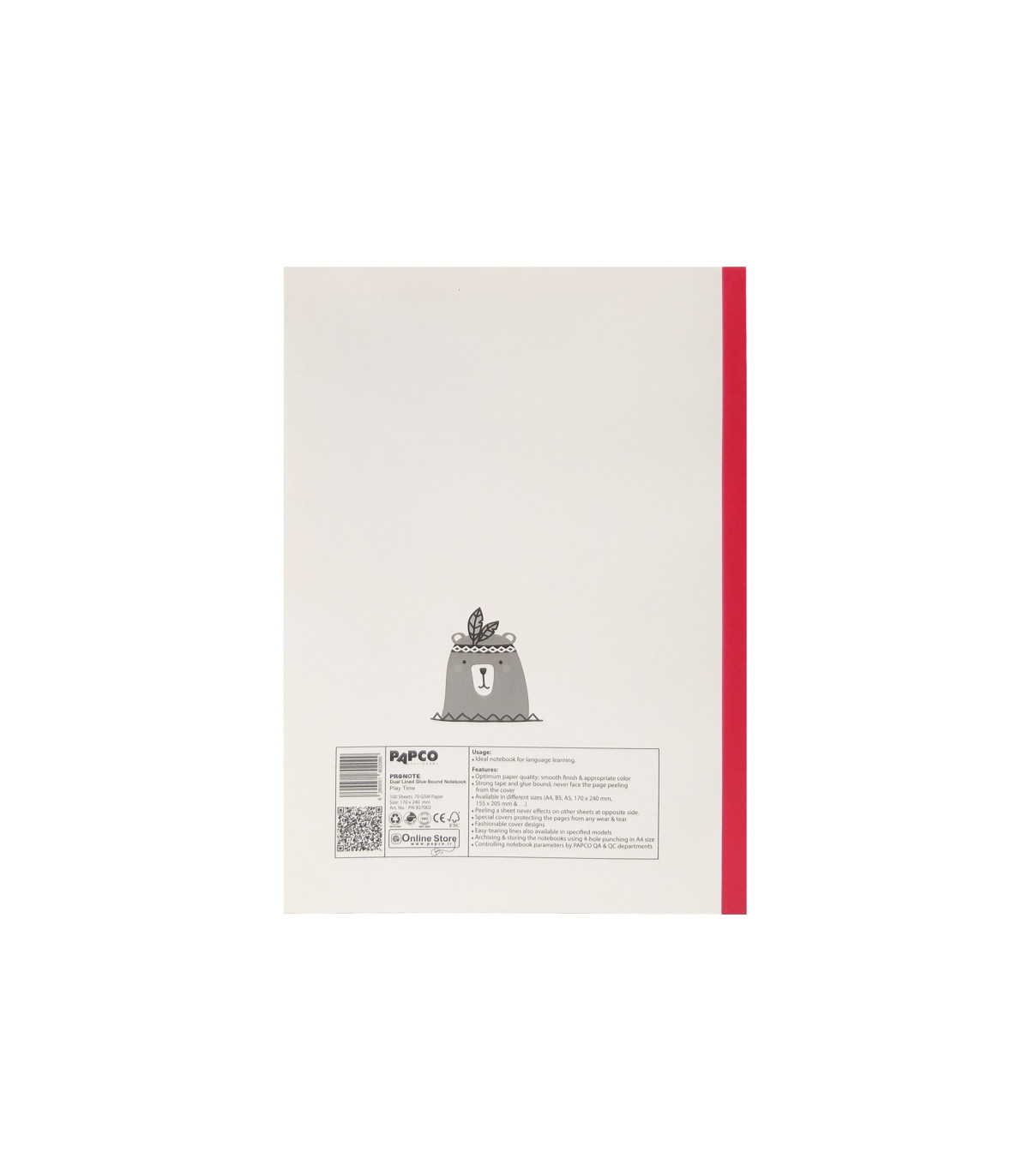 دفتر پرونت دو خط 100 برگ