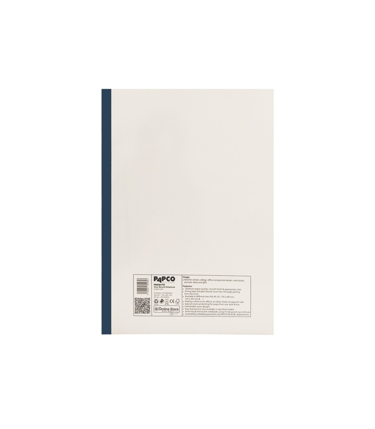 دفتر B5 پرونوت تک خط 50 برگ