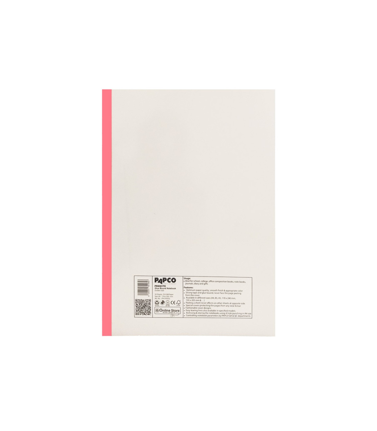 دفتر B5 پرونوت تک خط 30 برگ