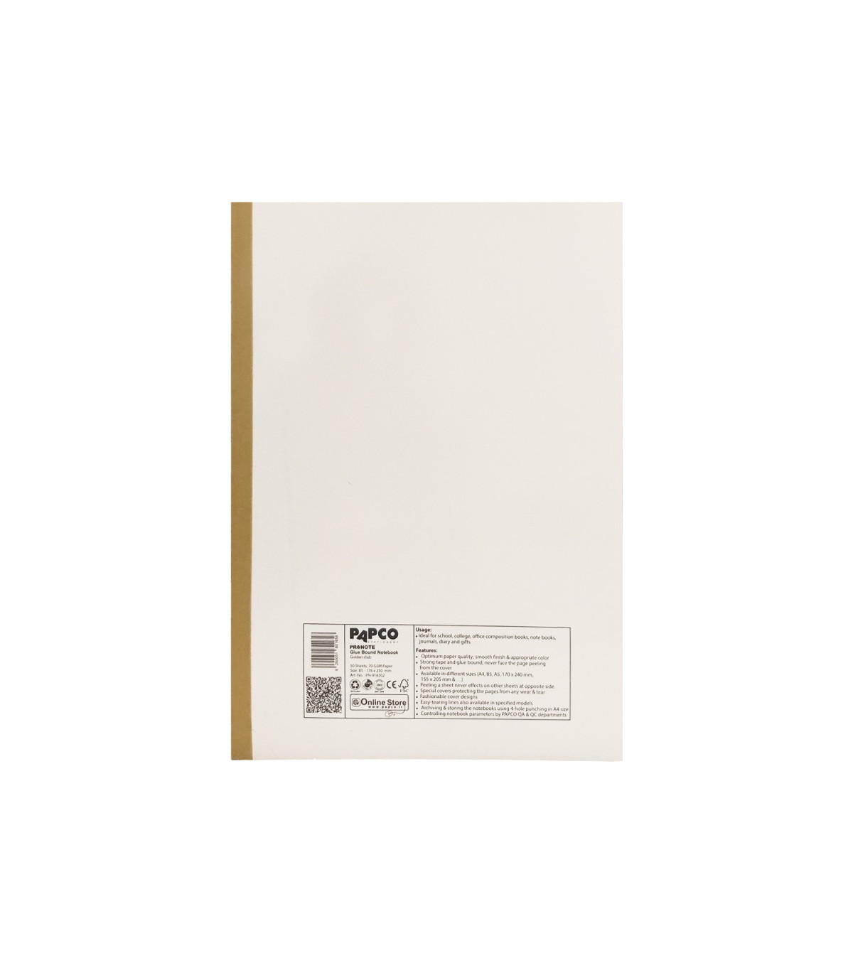 دفتر B5 پرونوت تک خط 50 برگ