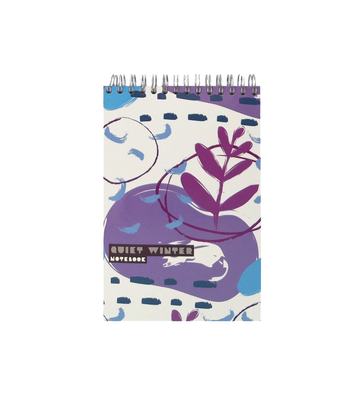 دفتر یادداشت جلد سخت سیمی 80 برگ فنر دوبل