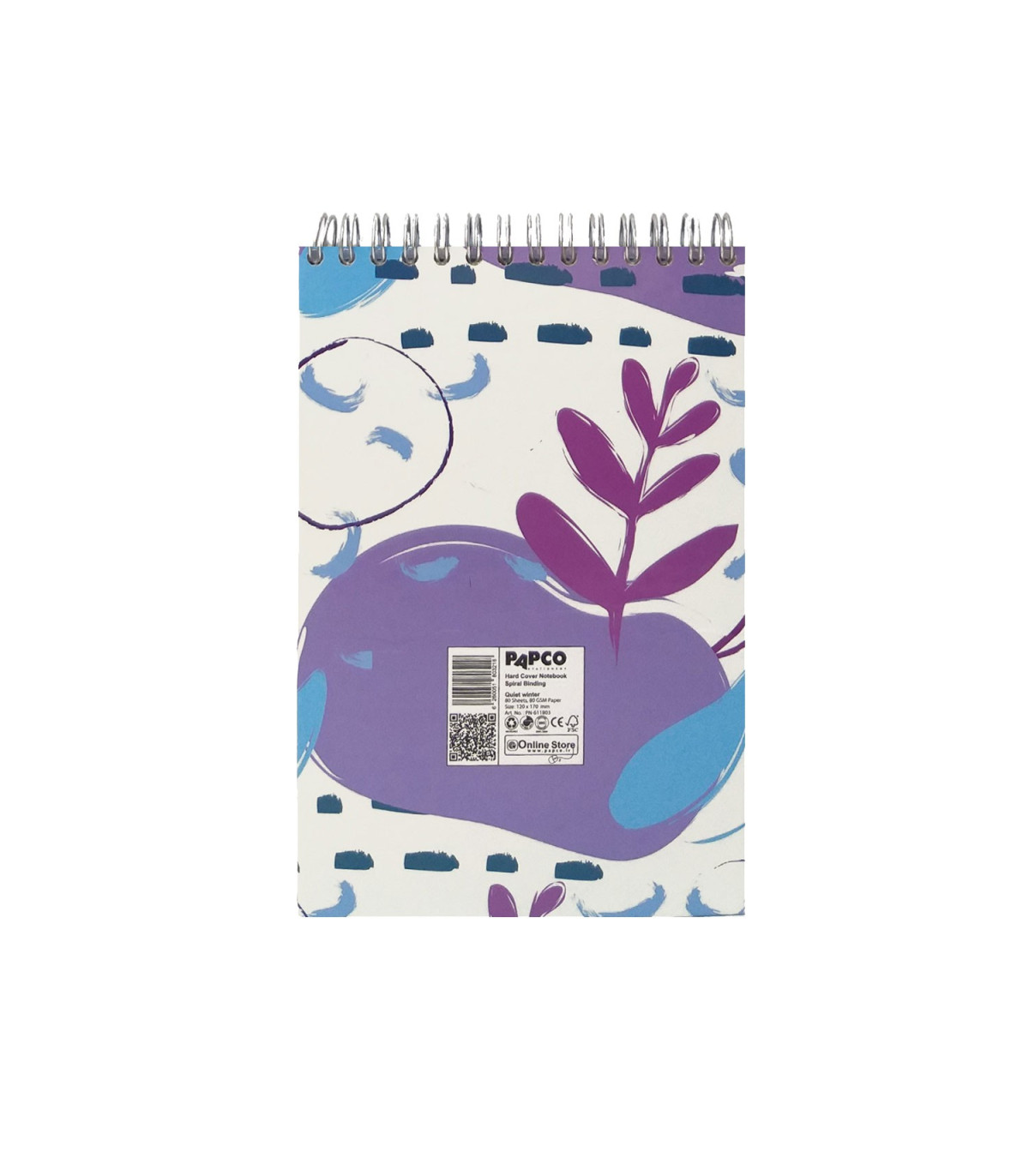 دفتر یادداشت جلد سخت سیمی 80 برگ فنر دوبل