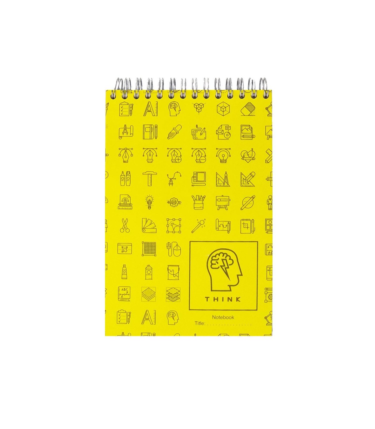 دفتر یادداشت جلد سخت سیمی 80 برگ فنر دوبل