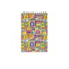 دفتر یادداشت جلد سخت سیمی 80 برگ فنر دوبل 100x150 mm