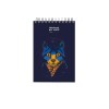 دفتر یادداشت جلد سخت سیمی 80 برگ فنر دوبل 100x150 mm