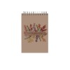 دفتر یادداشت جلد سخت سیمی 80 برگ فنر دوبل 100x150 mm