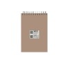 دفتر یادداشت جلد سخت سیمی 80 برگ فنر دوبل 100x150 mm
