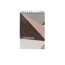 دفتر یادداشت جلد سخت سیمی 80 برگ فنر دوبل 100x150 mm