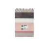 دفتر یادداشت جلد سخت سیمی 80 برگ فنر دوبل 100x150 mm