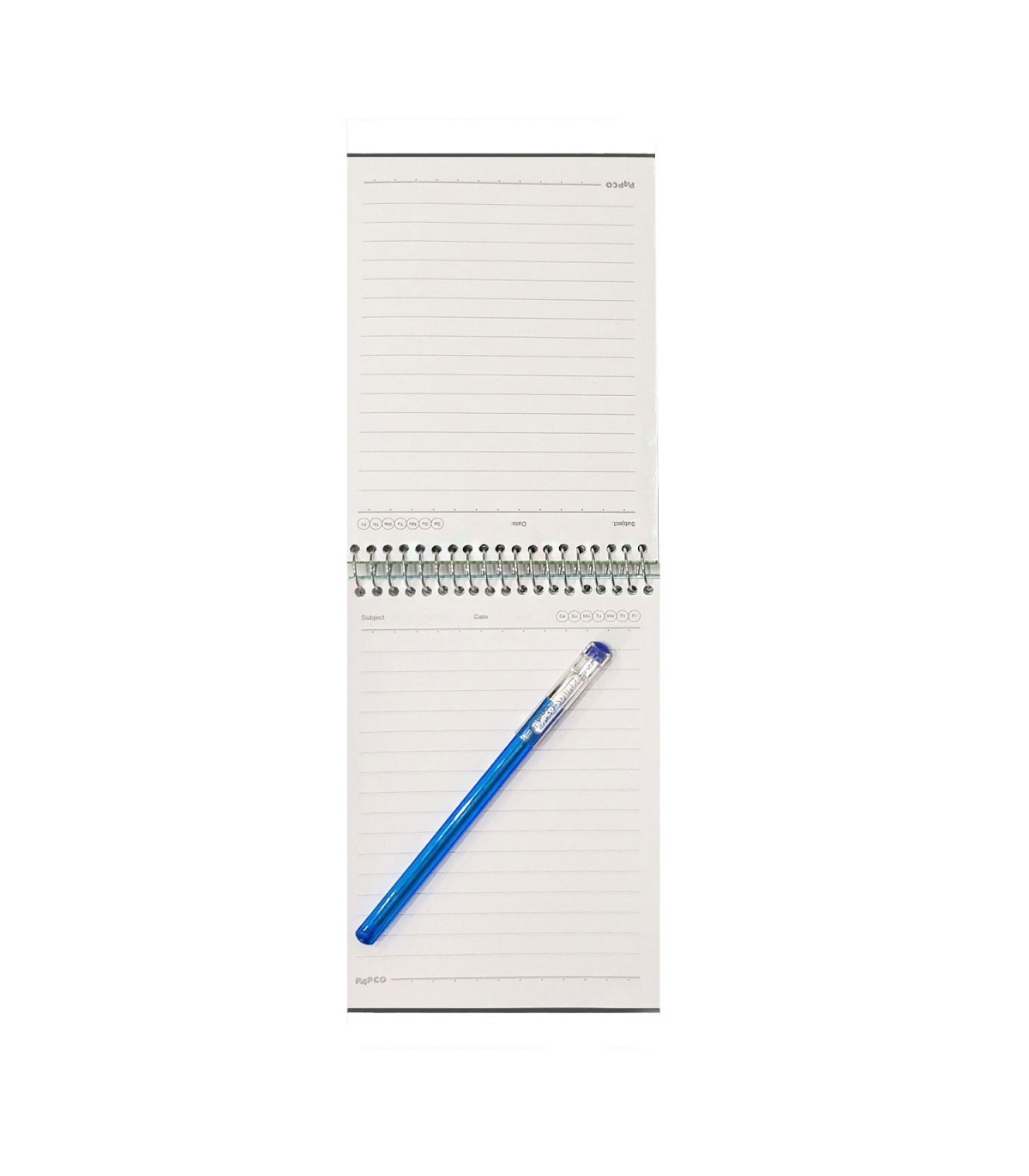 دفتر یادداشت جلد سخت سیمی 80 برگ فنر دوبل 100x150 mm