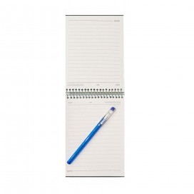 دفتر یادداشت جلد سخت سیمی 80 برگ فنر دوبل 100x150 mm
