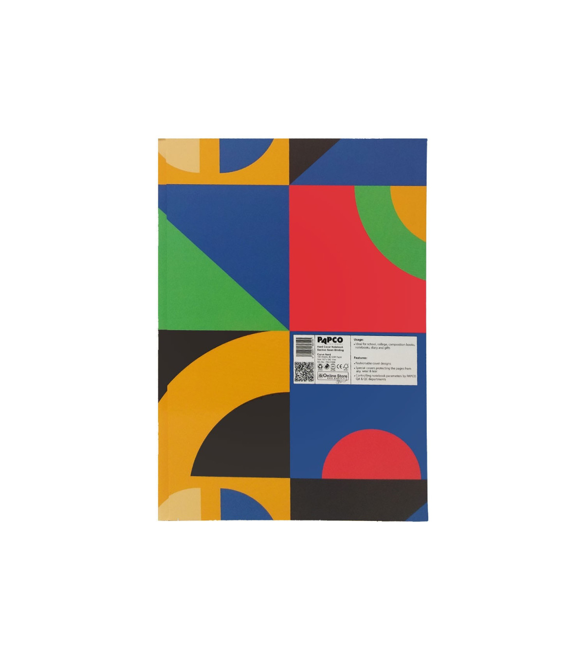 دفتر جلد سخت ته دوخت تک خط 100 برگ