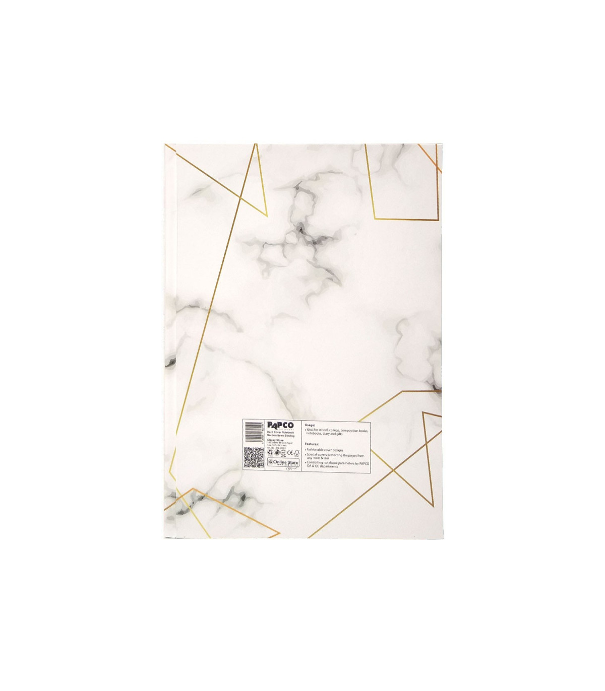 دفتر جلد سخت ته دوخت تک خط 100 برگ