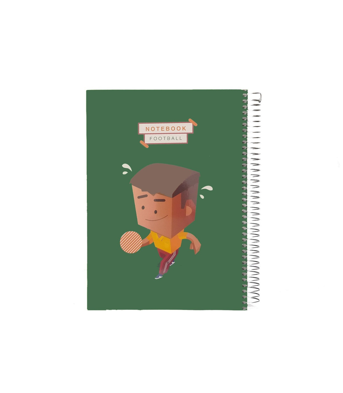 دفتر روکش پلاستیکی سیمی تک خط 60 برگ