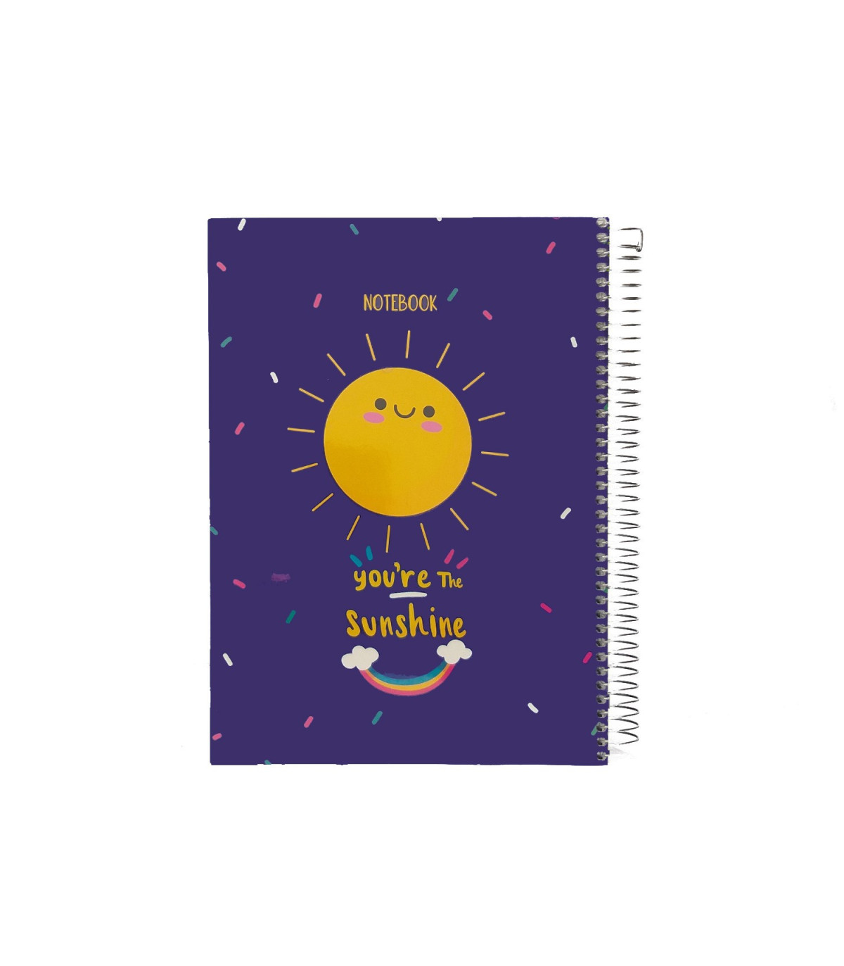 دفتر روکش پلاستیکی سیمی تک خط 60 برگ