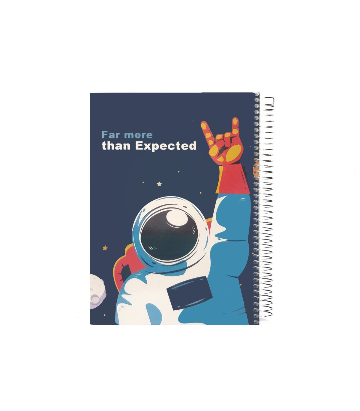 دفتر روکش پلاستیکی سیمی تک خط 80 برگ