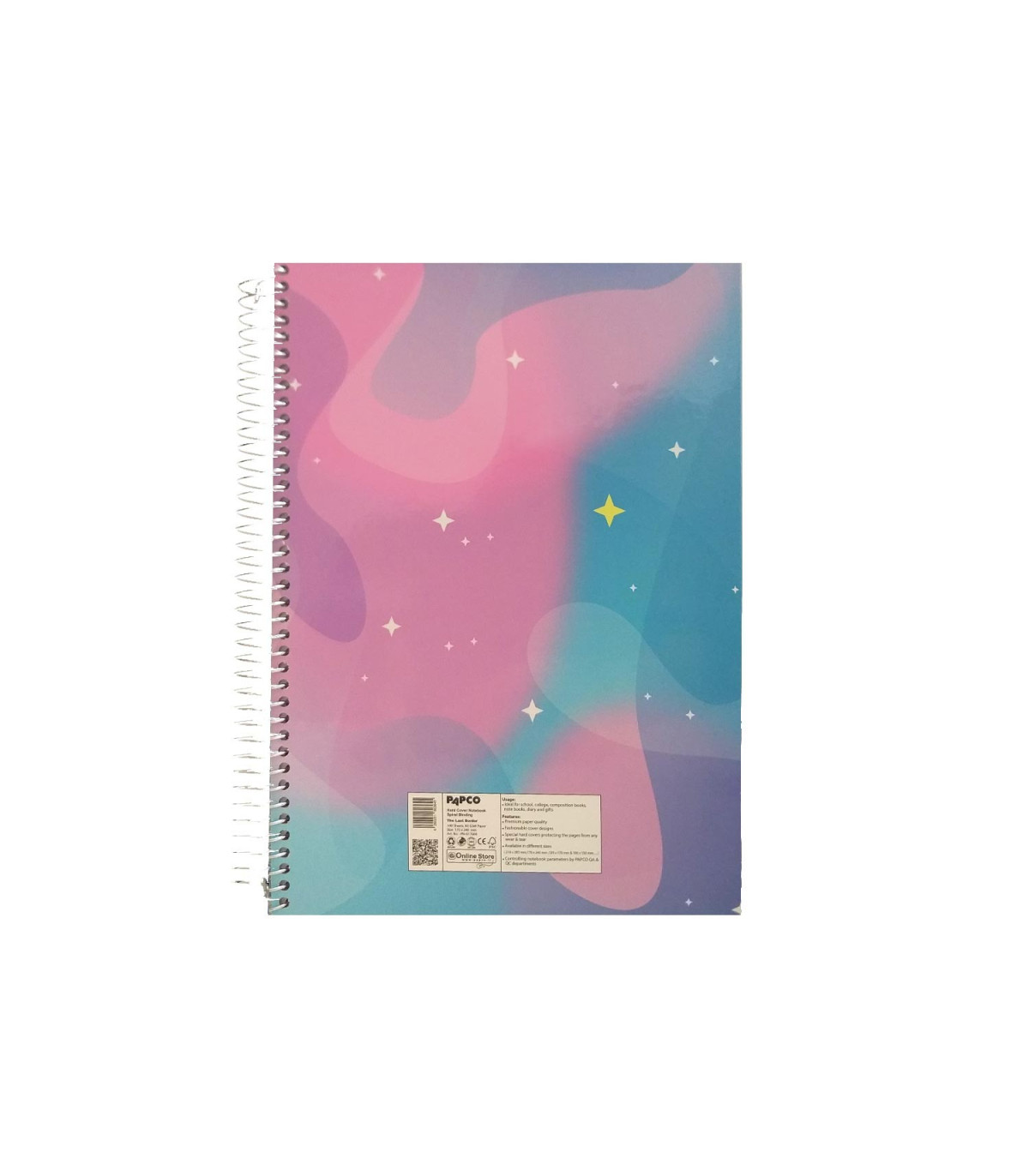 دفتر وزیری جلد سخت سیمی تک خط 100 برگ با کاغذ 80 گرمی