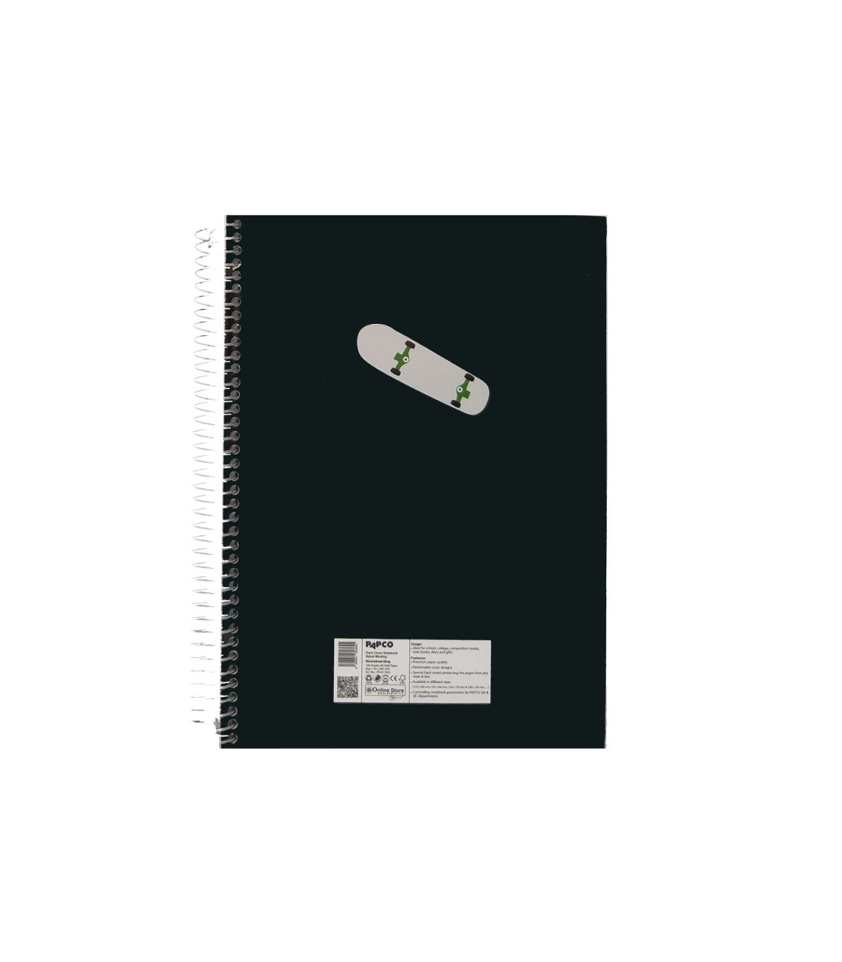 دفتر وزیری جلد سخت سیمی تک خط 100 برگ با کاغذ 80 گرمی