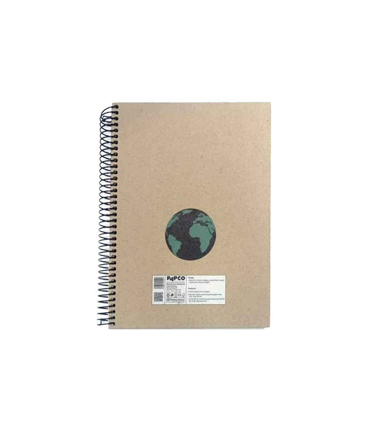 دفتر وزیری جلد سخت سیمی تک خط 100 برگ با کاغذ 80 گرمی