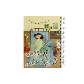 دفتر نقاشی جلد روکش پلاستیکی فنر گرد 80 برگ