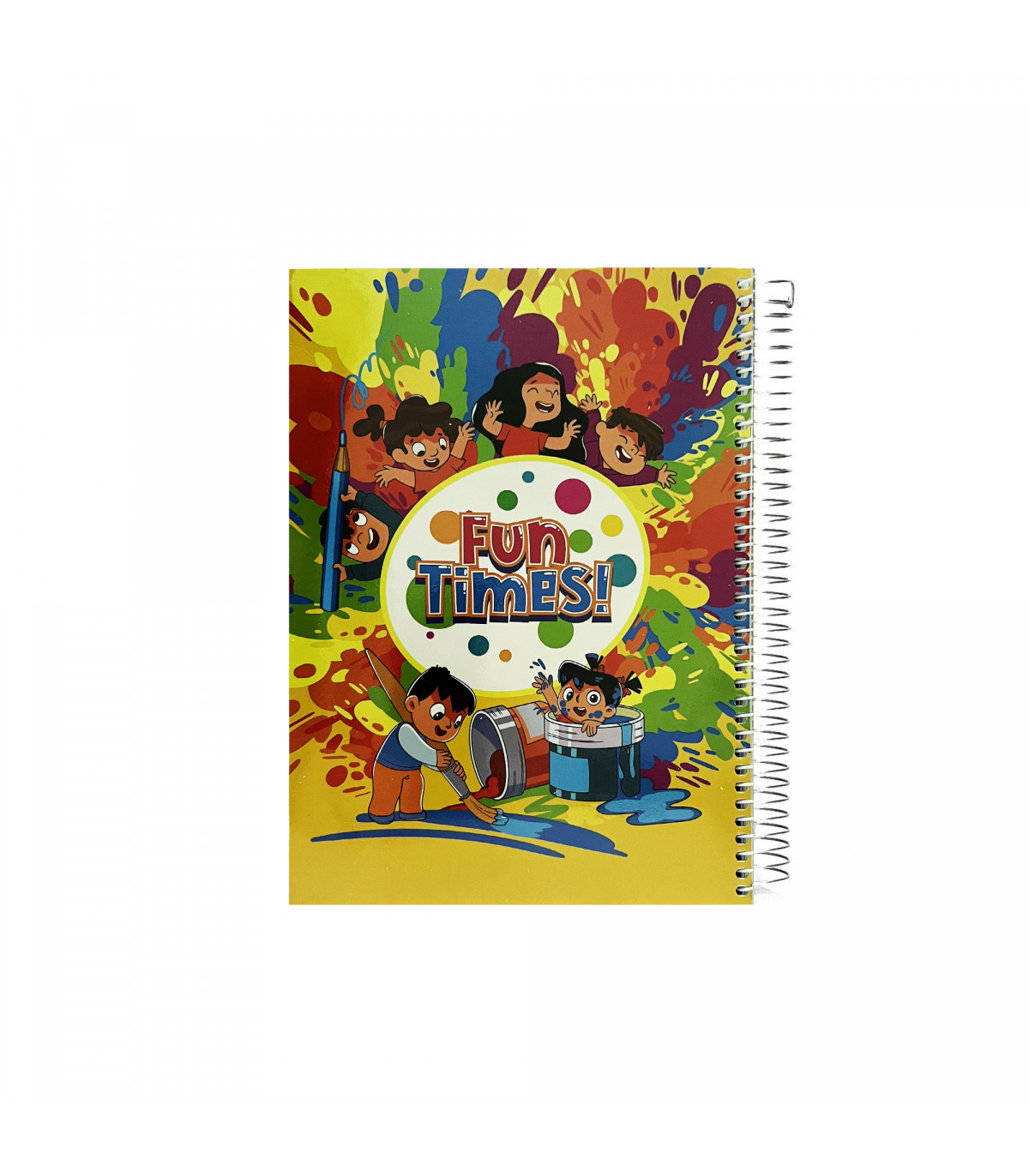 دفتر نقاشی جلد روکش پلاستیکی فنر گرد 80 برگ