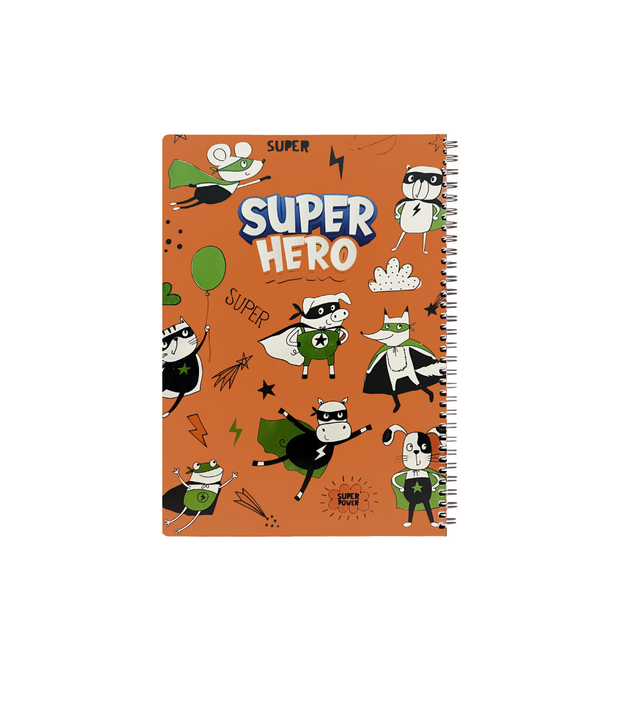 دفتر روکش پلاستیکی سیمی تک خط 80 برگ