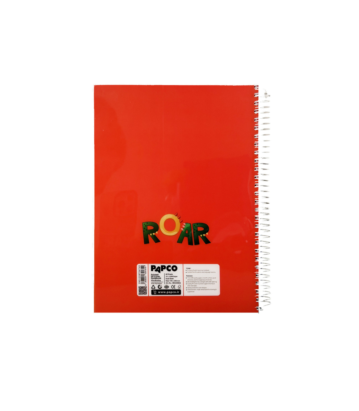 دفتر طرح دار انگلیسی 60 برگ