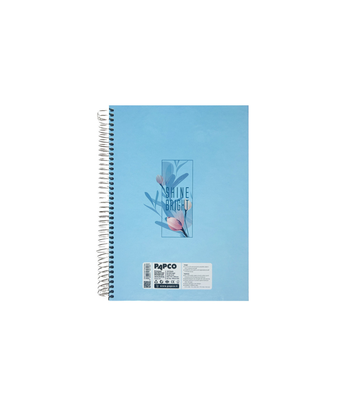 دفتر وزیری جلد سخت 160 برگ