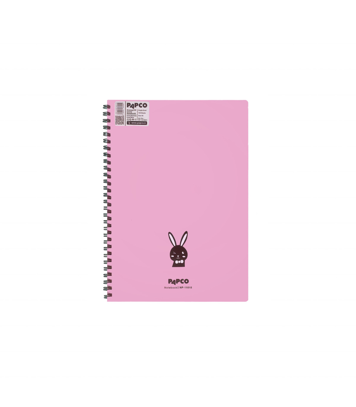 دفتر-جلد-PP-پاستلی-سابز-B5-یک-خط-100-برگ-فنر-دوبل-از-کنار-301-1