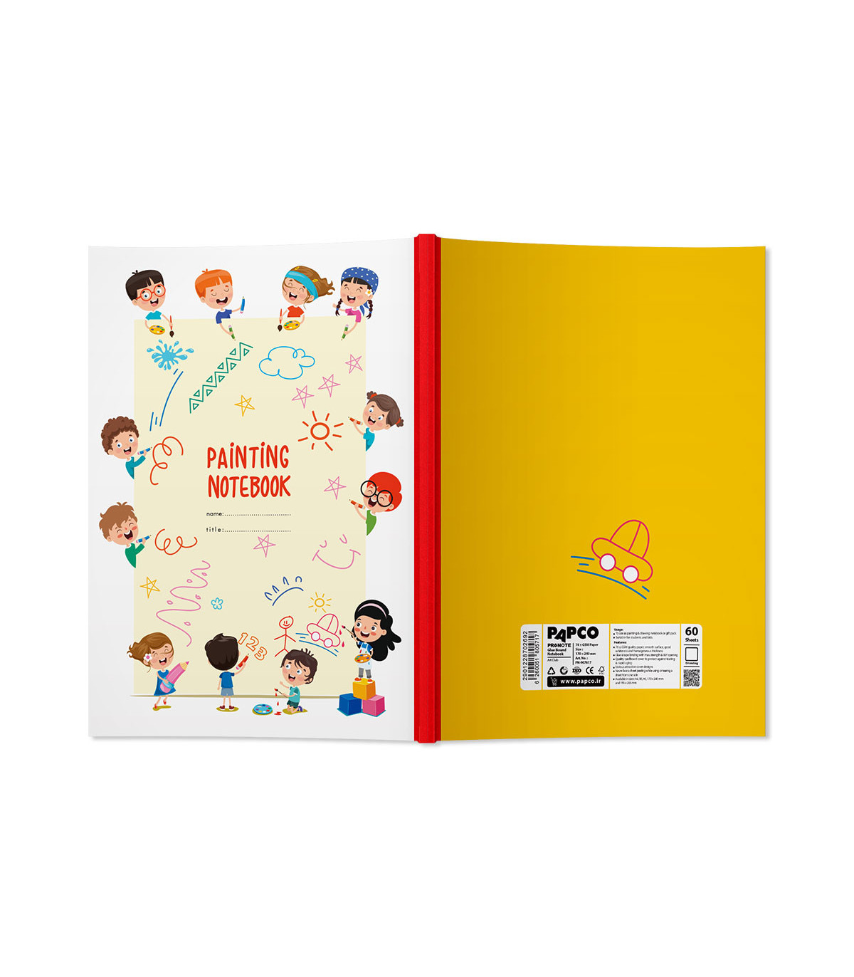 دفتر پرونوت نقاشی 60 برگ