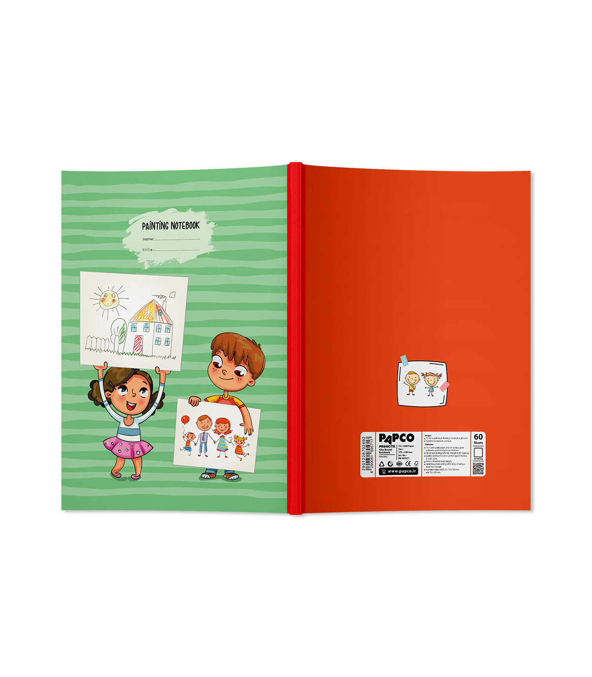 دفتر پرونوت نقاشی 60 برگ
