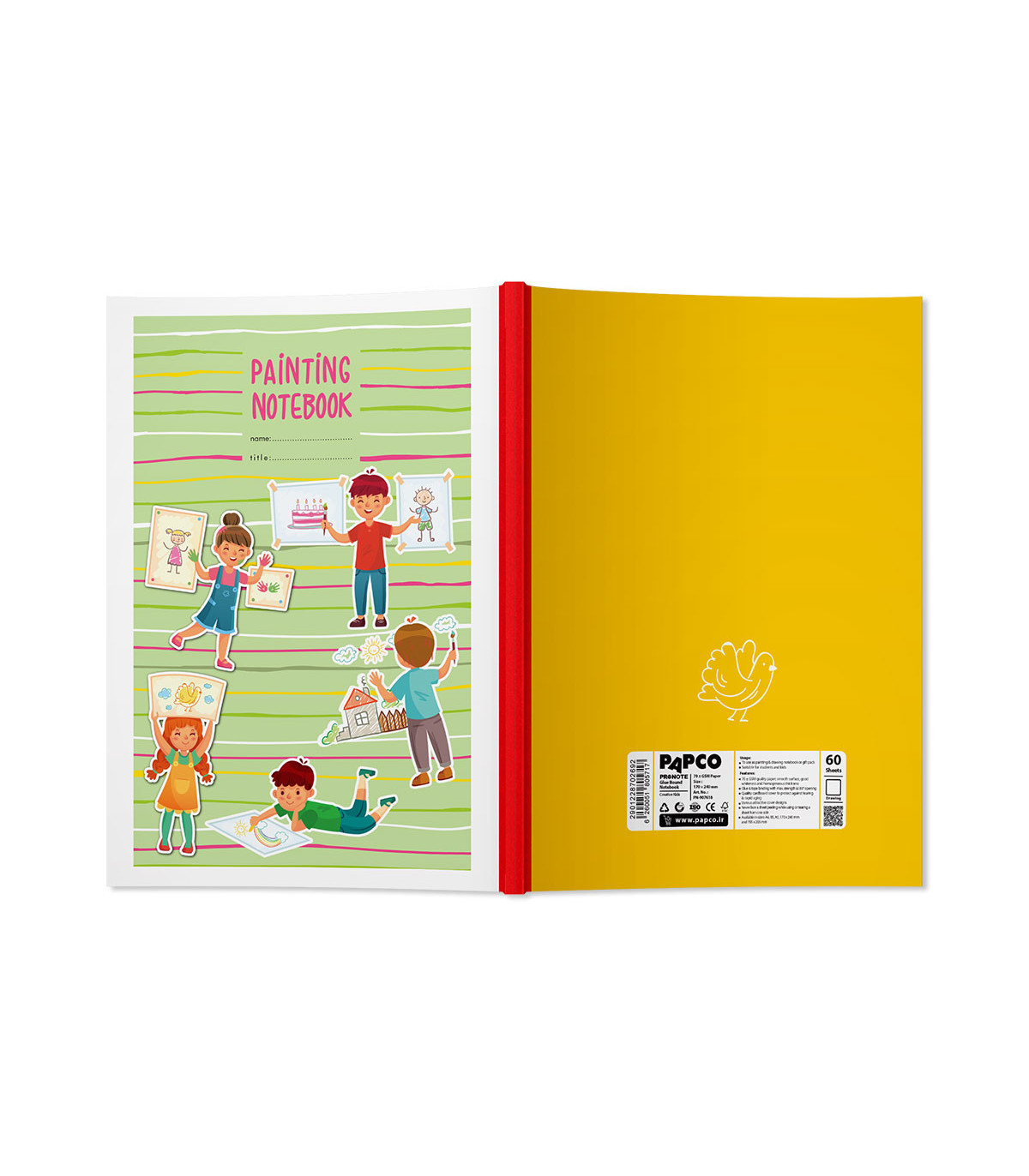 دفتر پرونوت نقاشی 60 برگ